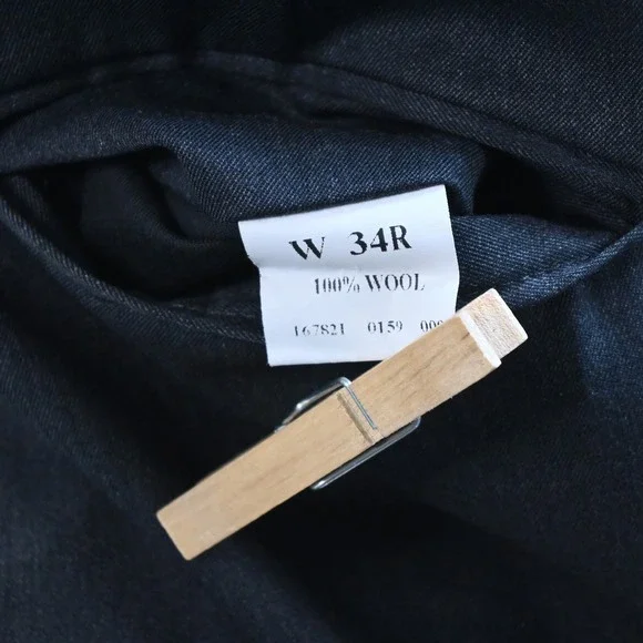 Jos A Bank 40R 34x30 Gray 100% Wool Mens Jacket Pants Suit